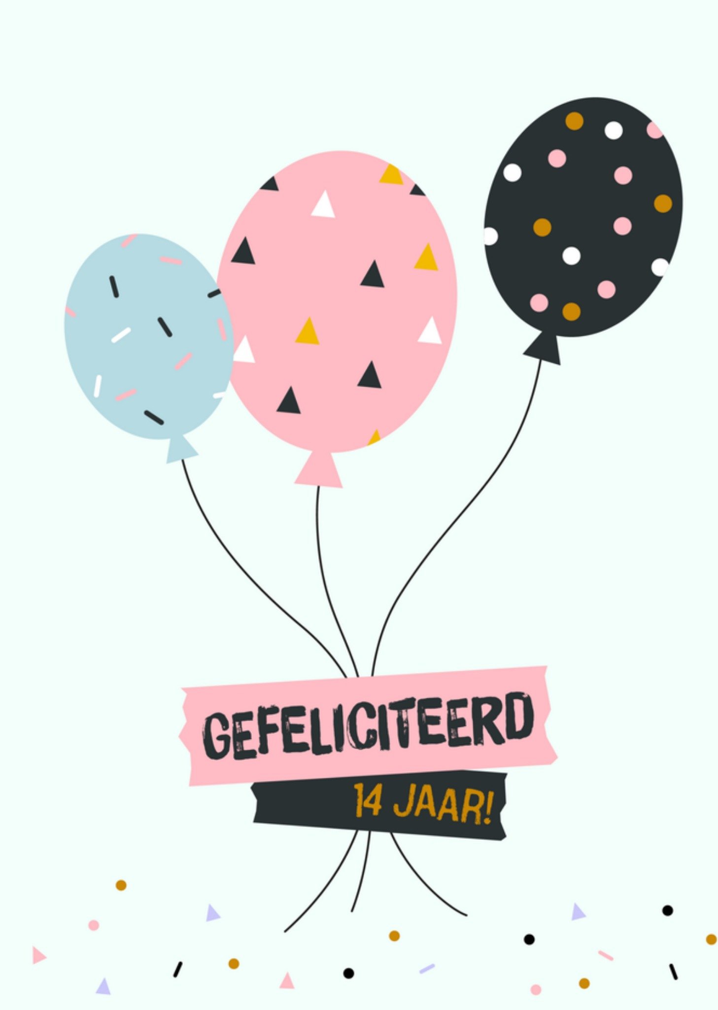 Verjaardagskaart Ballon Kaart Greetz