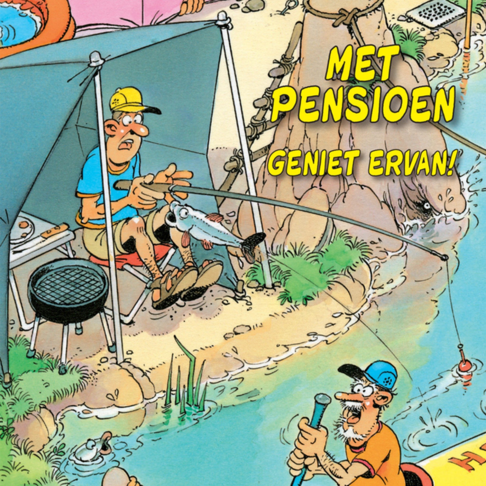 Jan van Haasteren - Pensioen kaart - Vissen