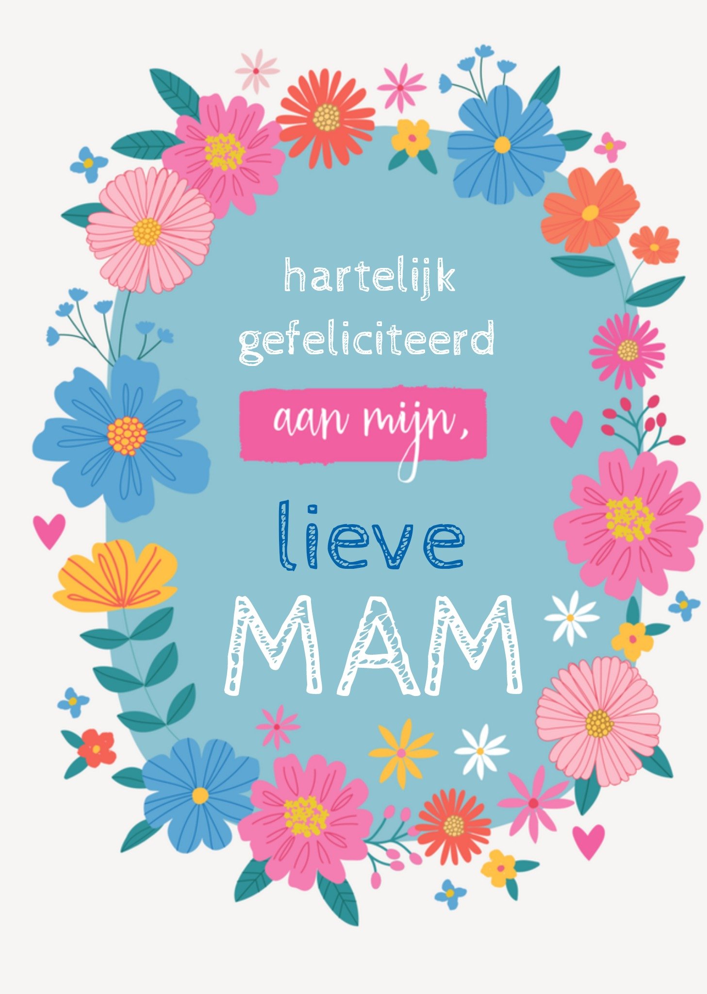 Natalie Alex Verjaardagkaart lieve mam Kaart Mifkins