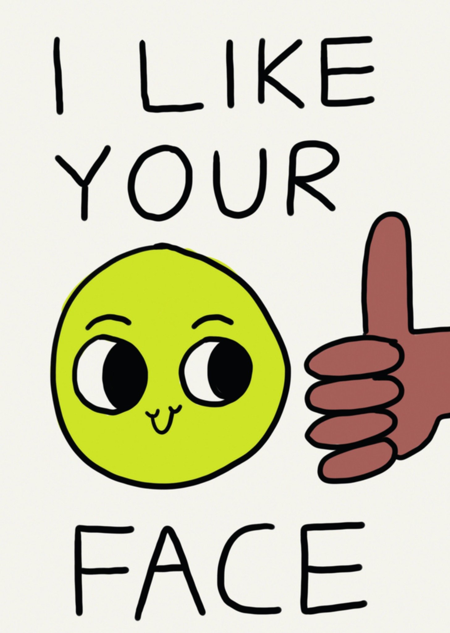 Verjaardagskaart smiley Kaart Jolly Awesome