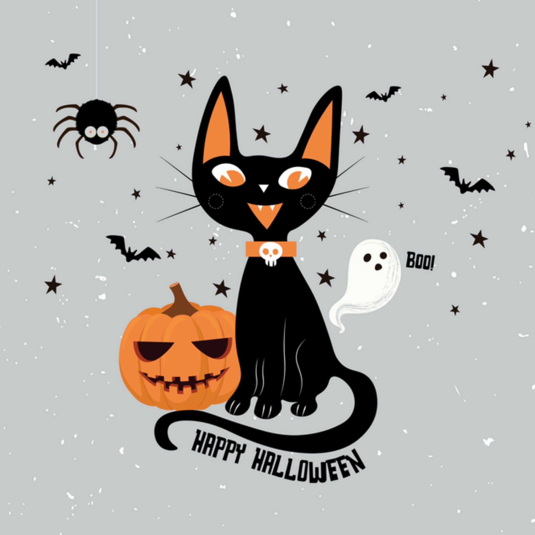 Greetz Halloweenkaart Griezelig Vierkant