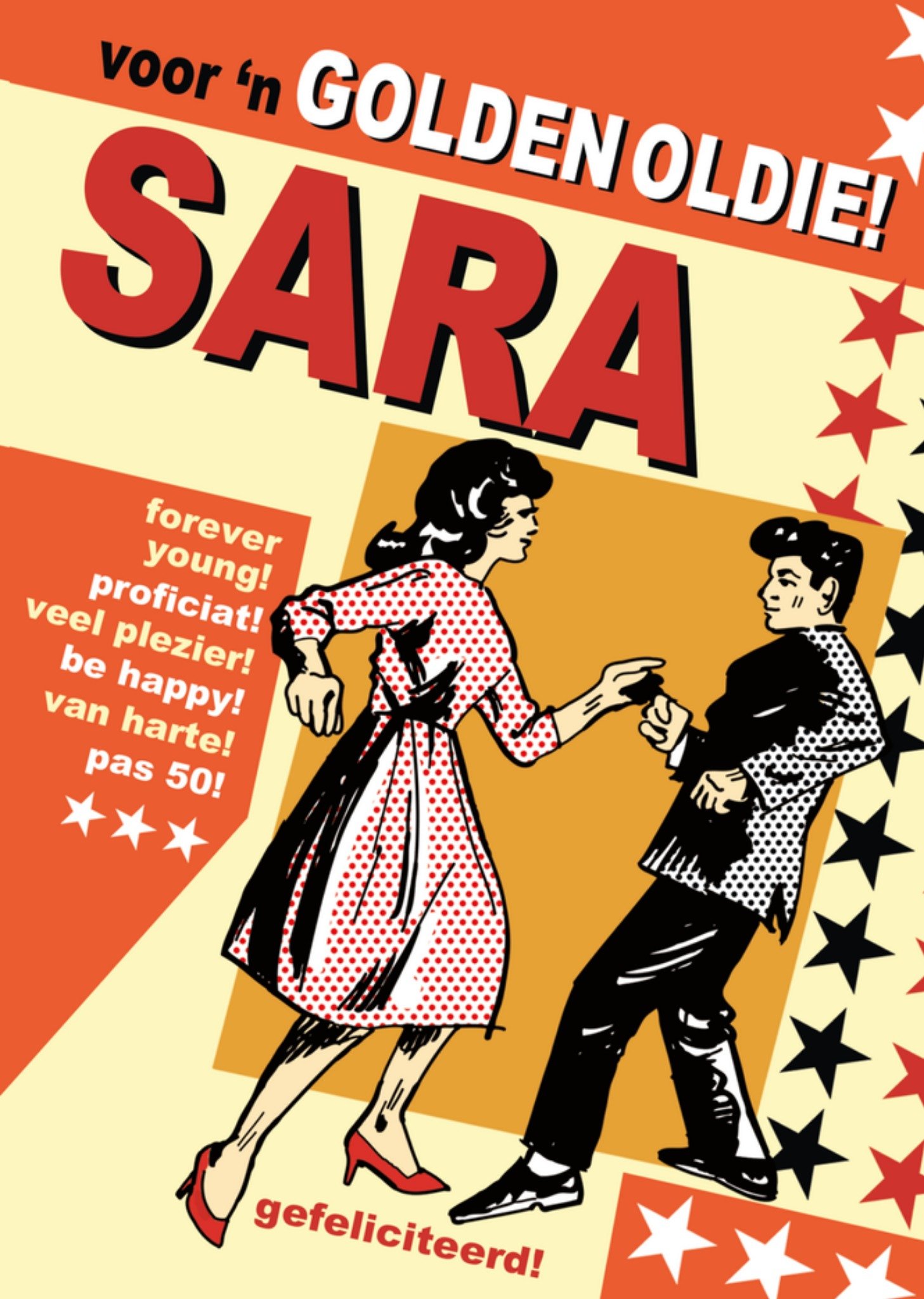 Verjaardagskaart Golden oldie! Paperclip