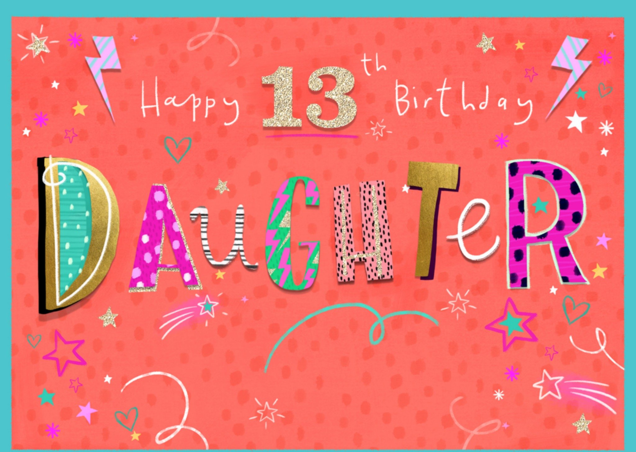 Greetz Verjaardagskaart happy 13th birthday Standard Card