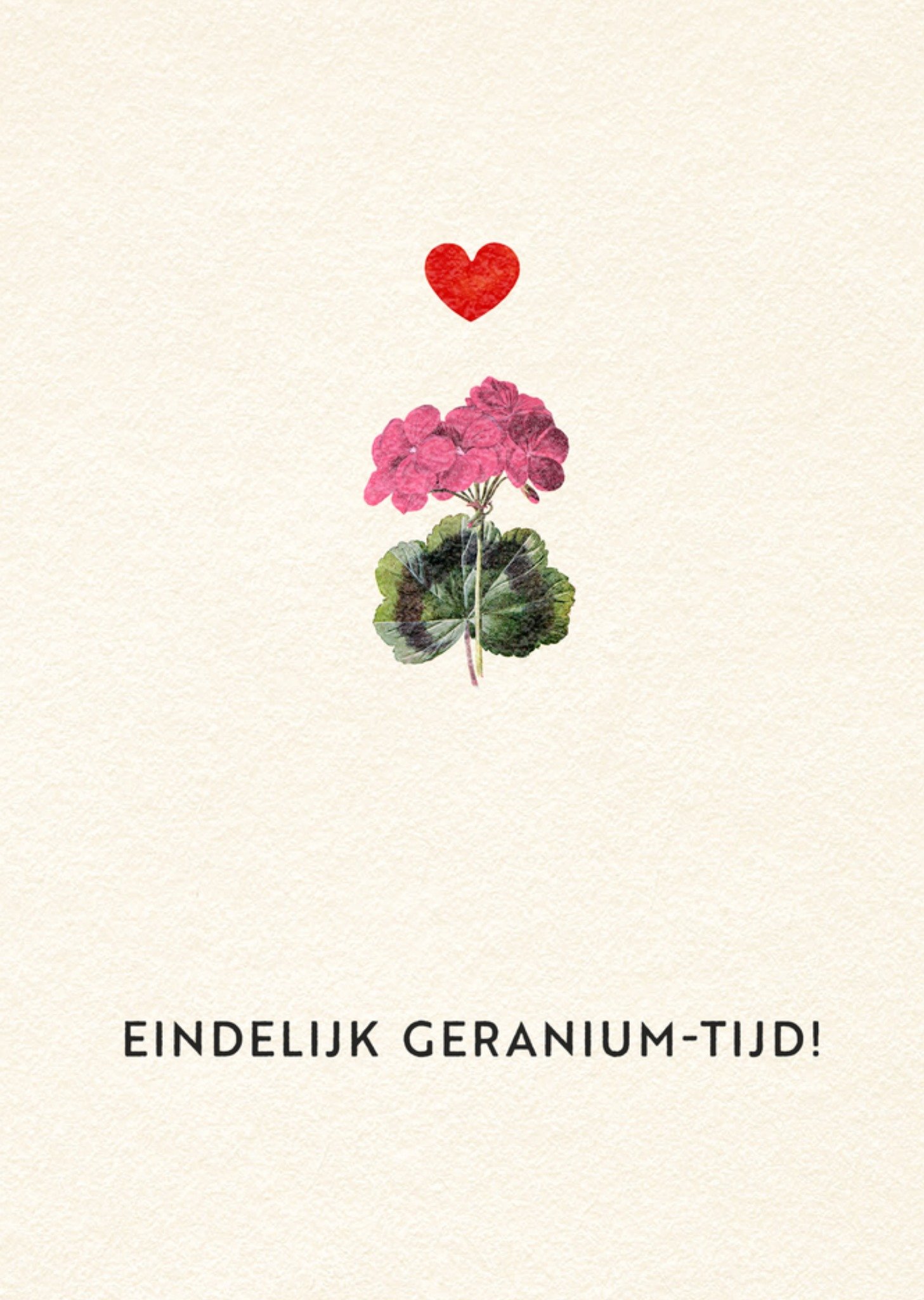 With Love Pensioenkaart Eindelijk Geranium Tijd Kaart Bright Spot