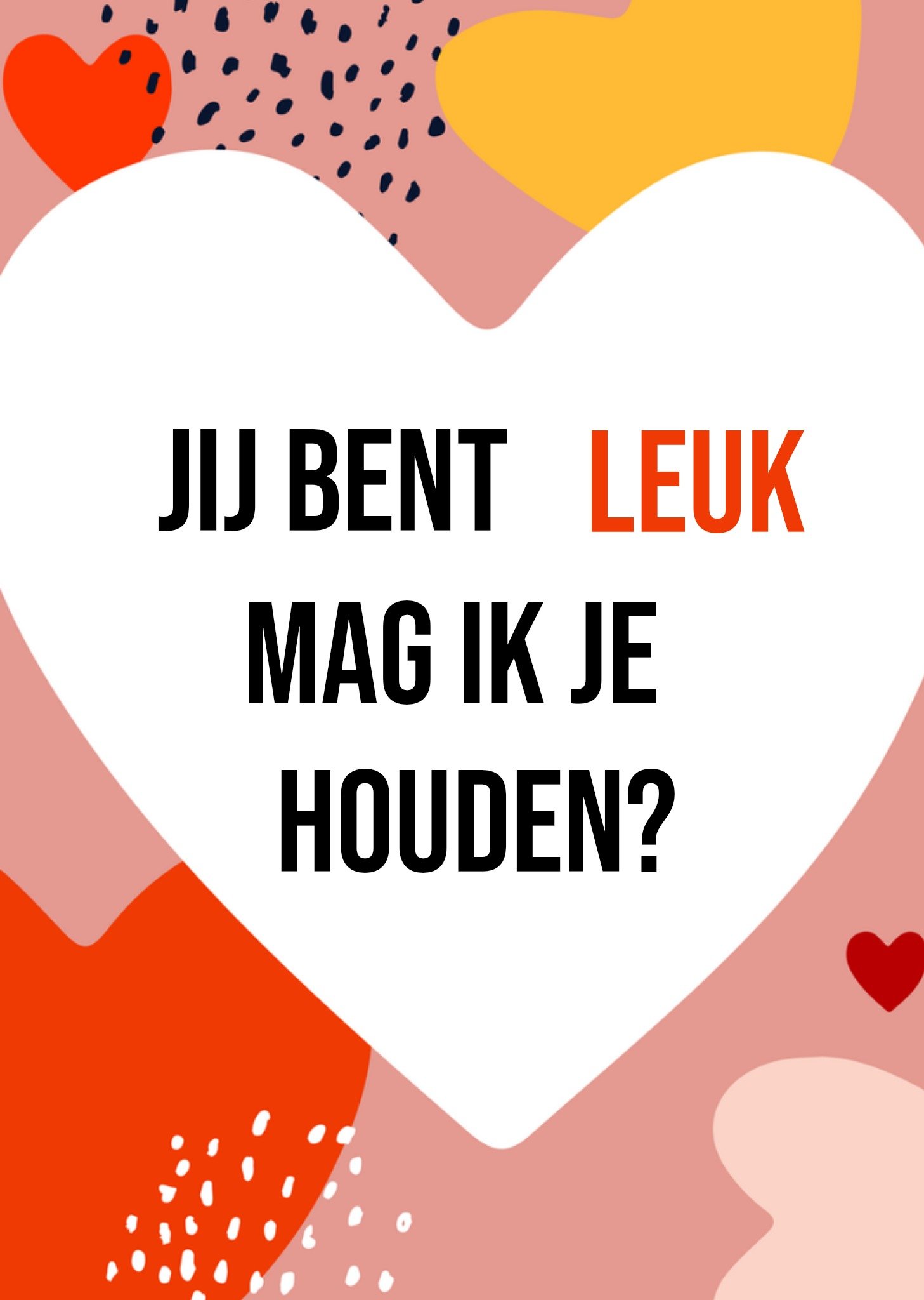 Greetz Valentijnskaart je bent leuk Standard Card