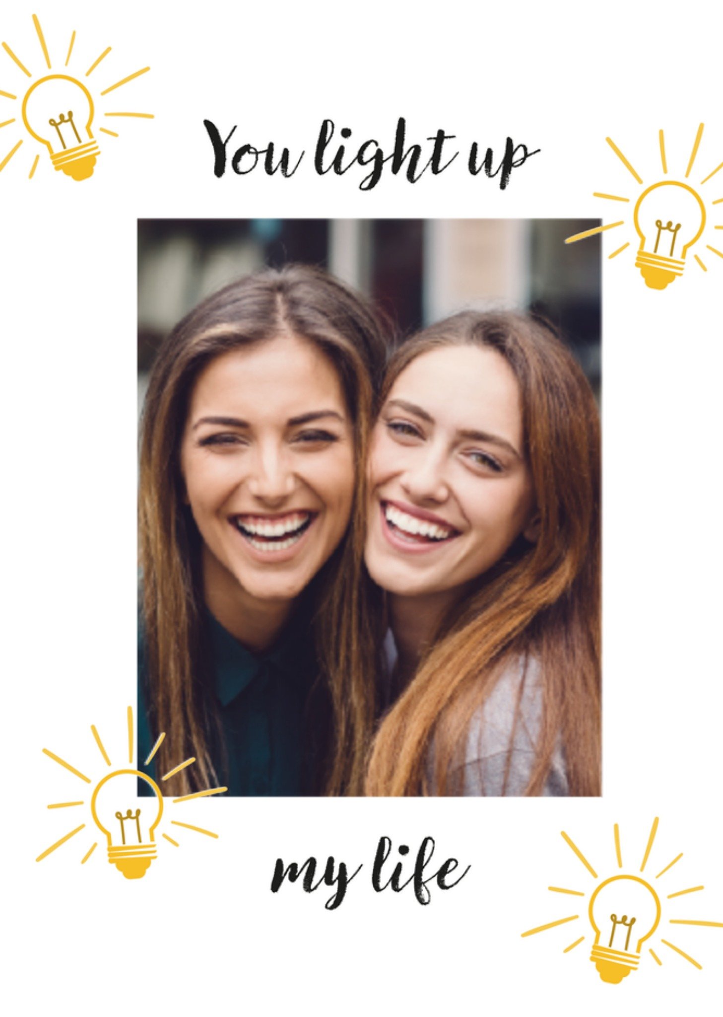 Vriendschapskaart fotokaart lampjes Kaart Greetz