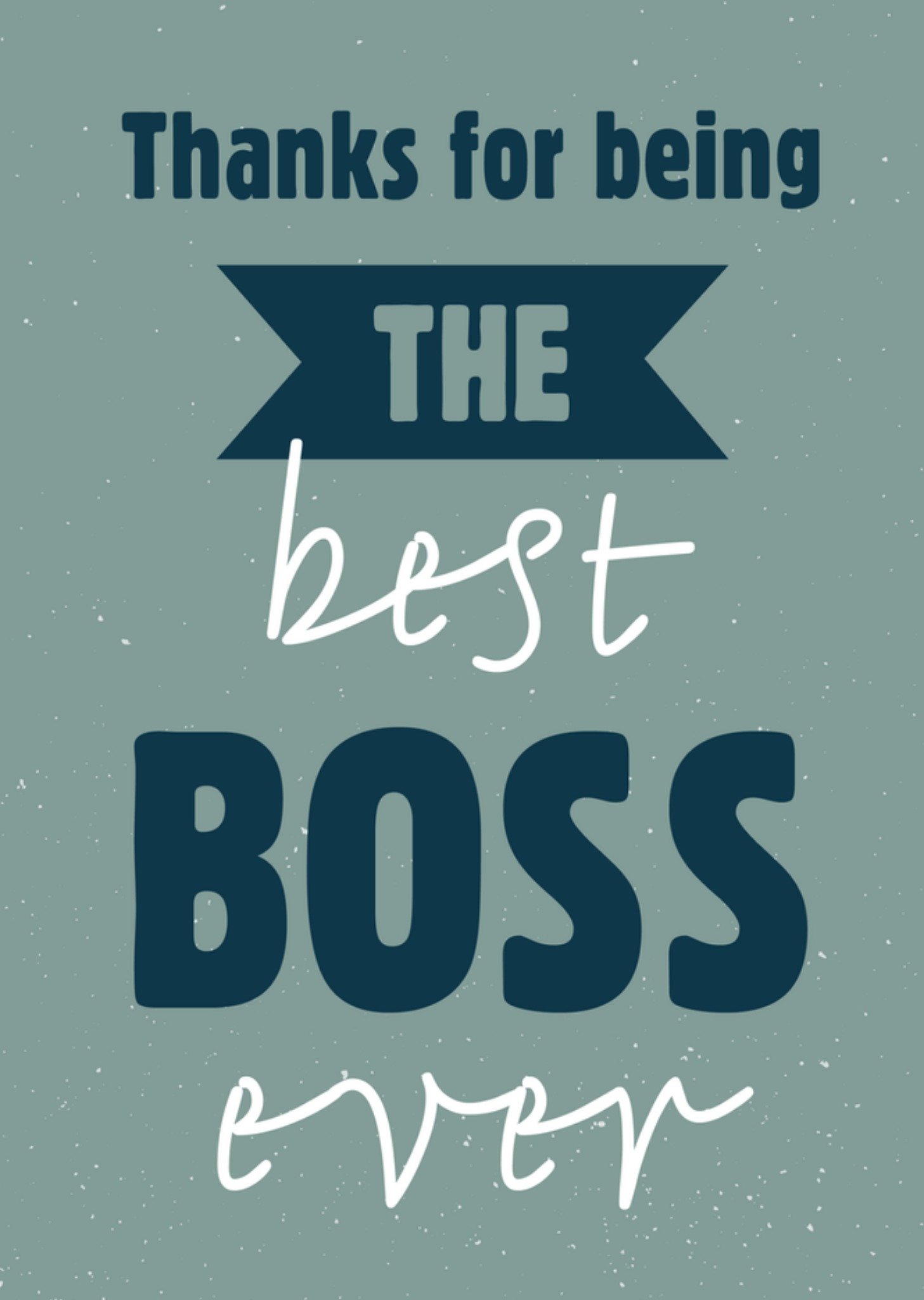 Greetz Dag van de baas kaart Collega Standard Card