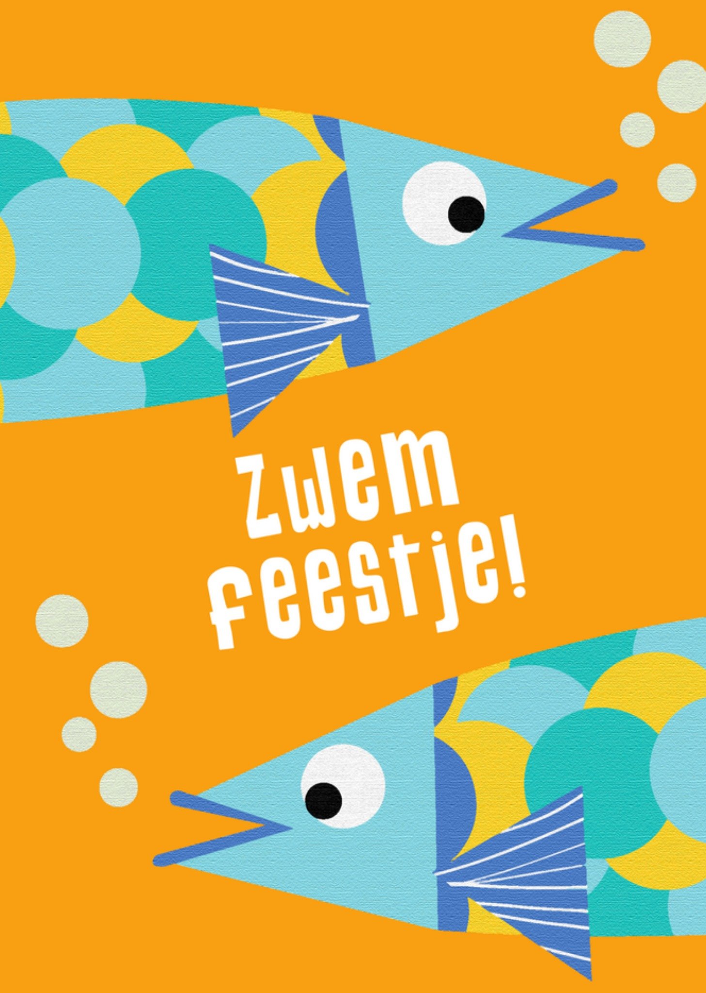 Kinderfeest Vis Zwemfeest Kaart Greetz