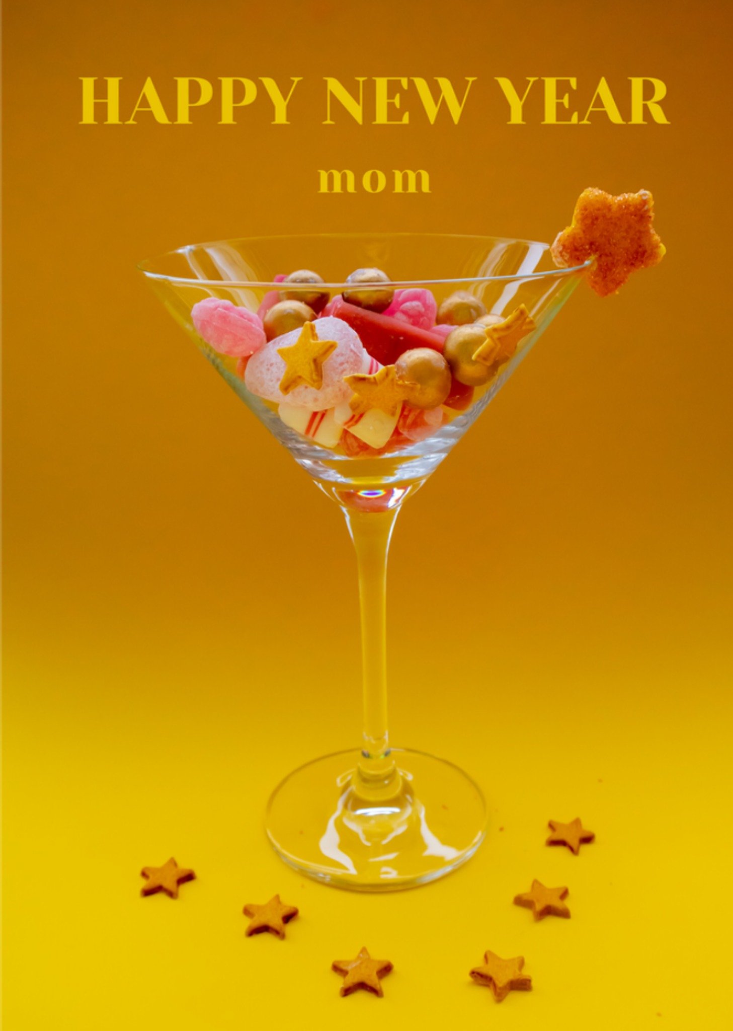 Nieuwjaarskaart Mom Kaart Photoflash