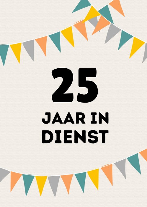 Greetz | Jubileumkaart | 25 jaar in dienst