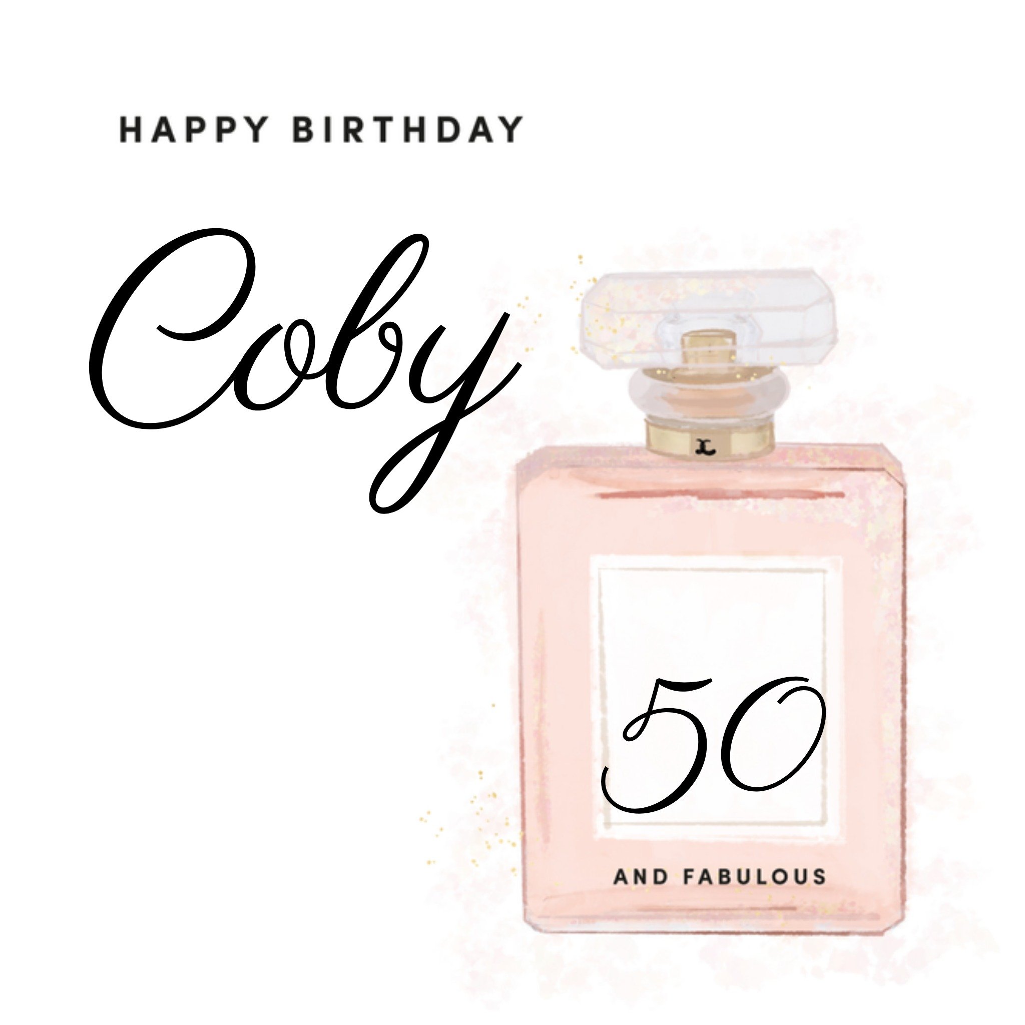 Greetz Verjaardagskaart 50 and fabulous Vierkant