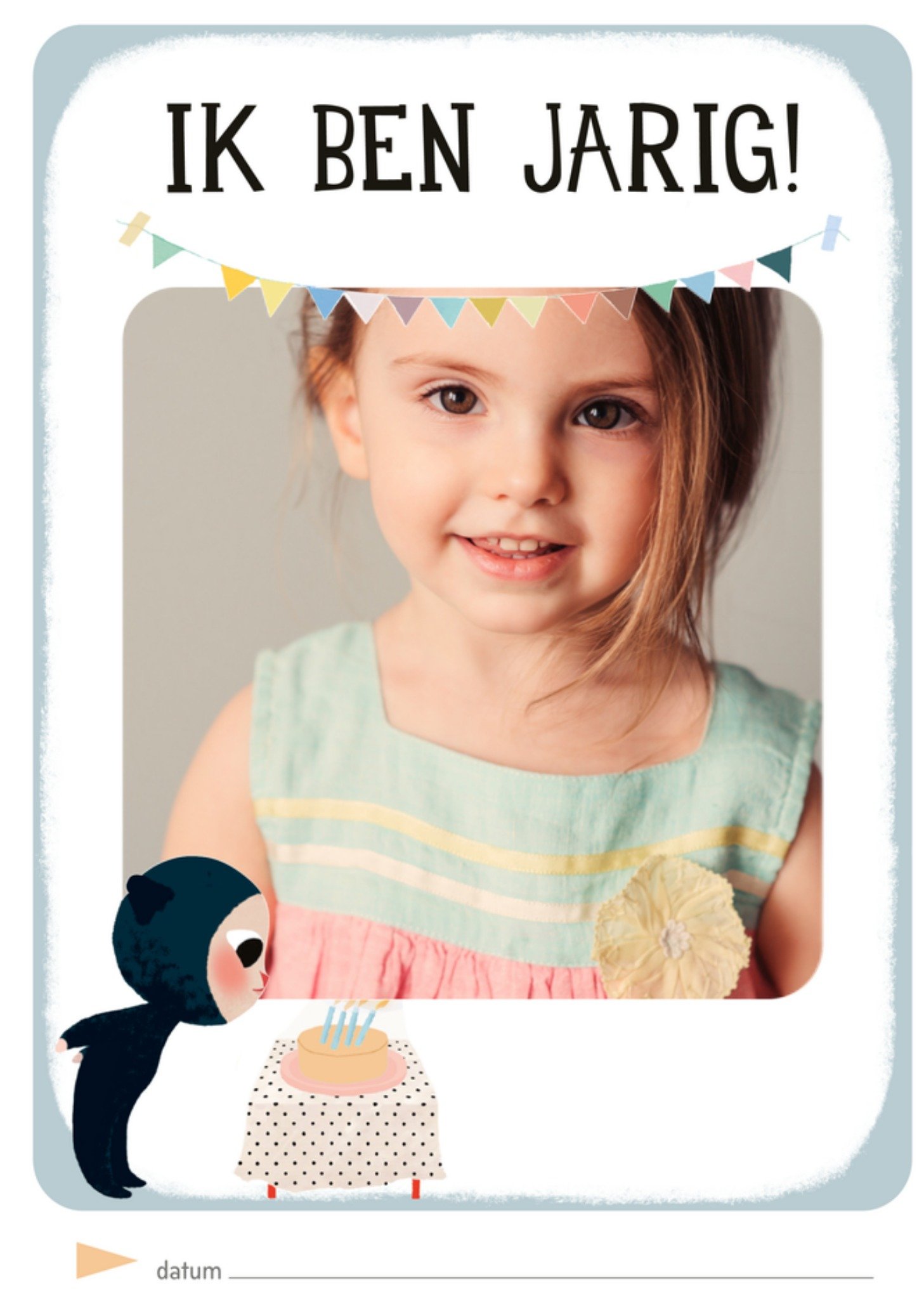 Verjaardagskaart Met foto Kaart Milestone