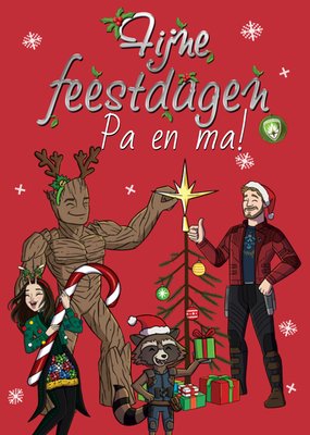 Guardians of the Galaxy | Kerstkaart | Met naam