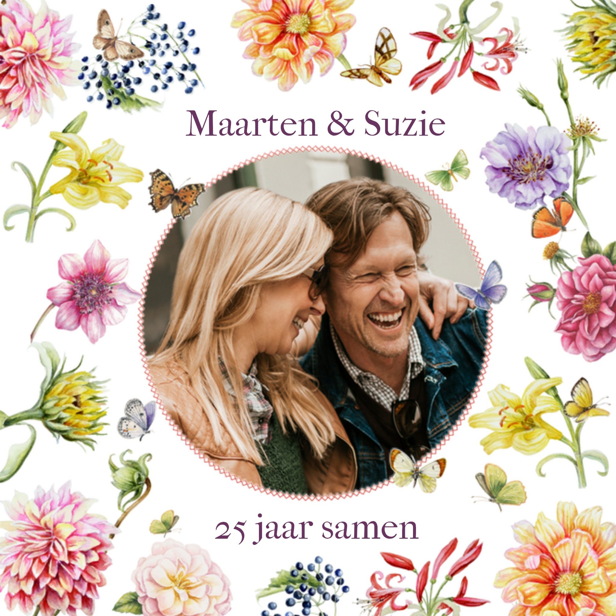 Uitnodiging Jubileum Vierkante Kaart Janneke Brinkman