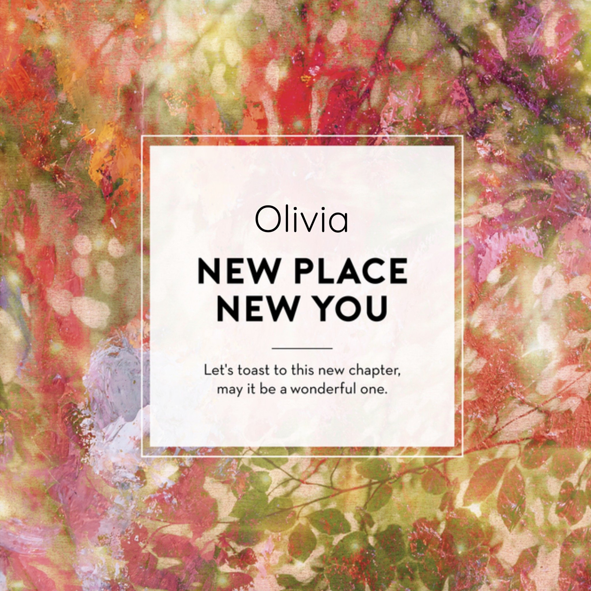 Nieuwe woning kaart Abstract Vierkante Kaart The Gift Label