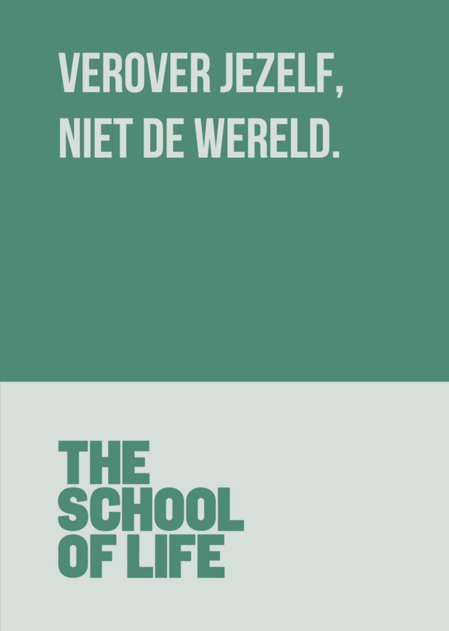 Zomaar kaart Verover jezelf, niet de wereld Greetz