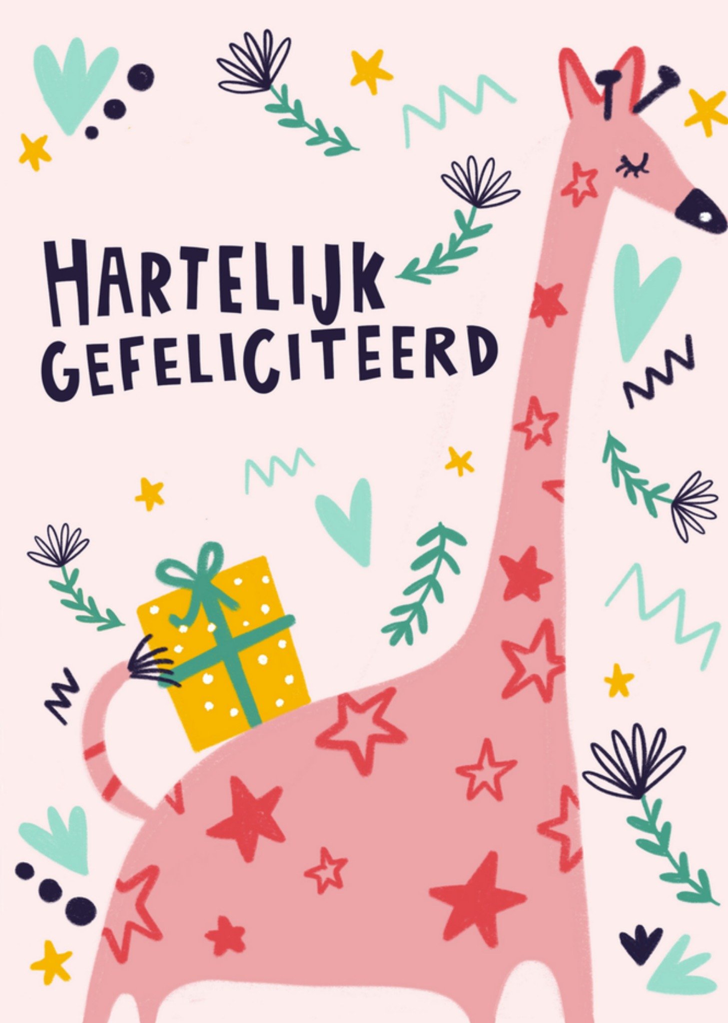 Verjaardagskaart Giraffe Kaart Lucy Maggie