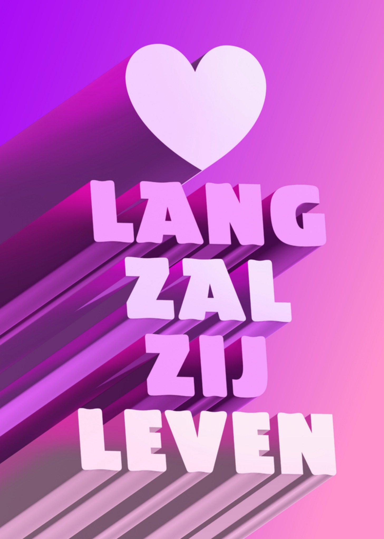 Greetz Verjaardagskaart lang zal zij leven Standard Card