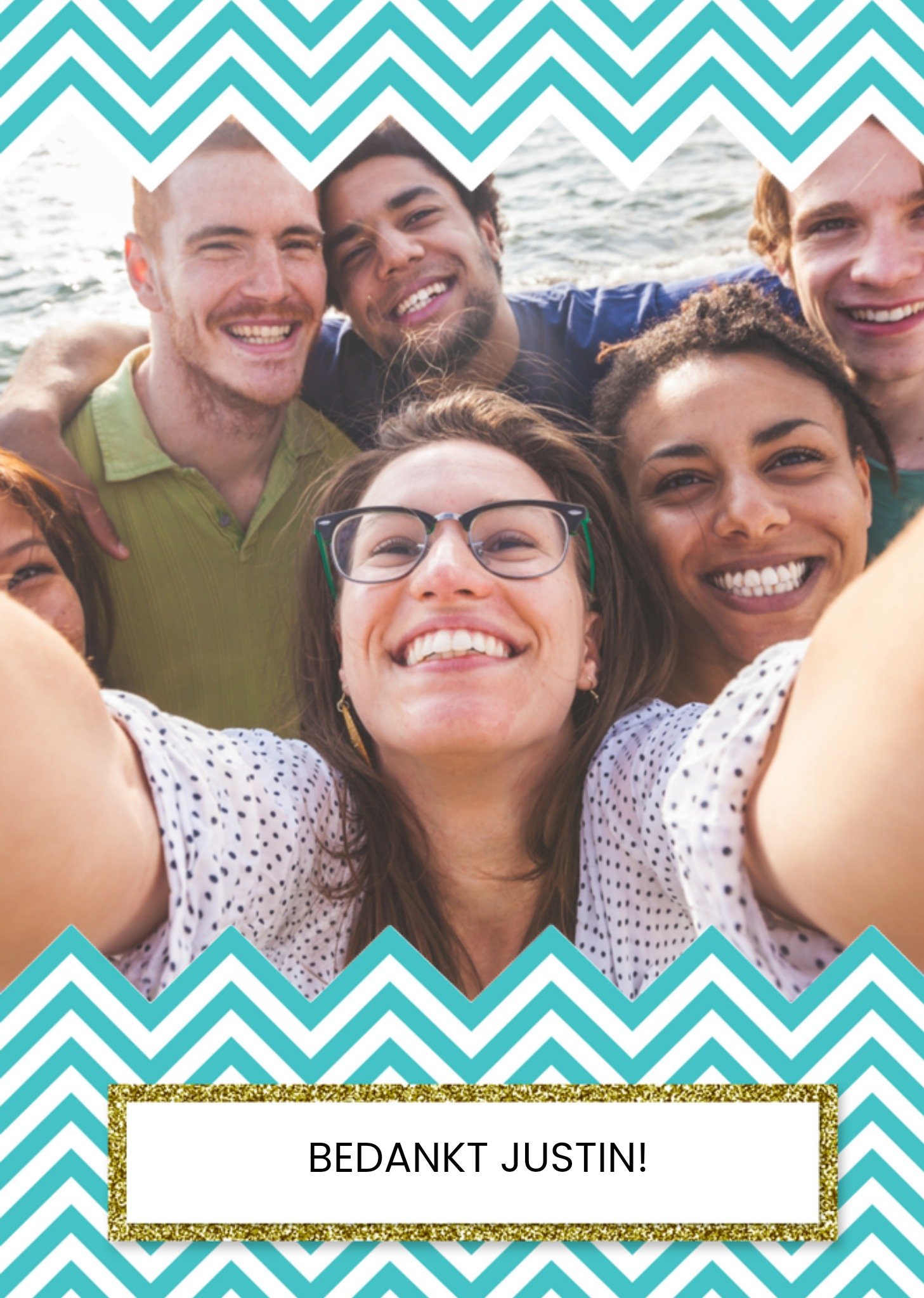 Bedankt Neutraal Foto Kaart Greetz