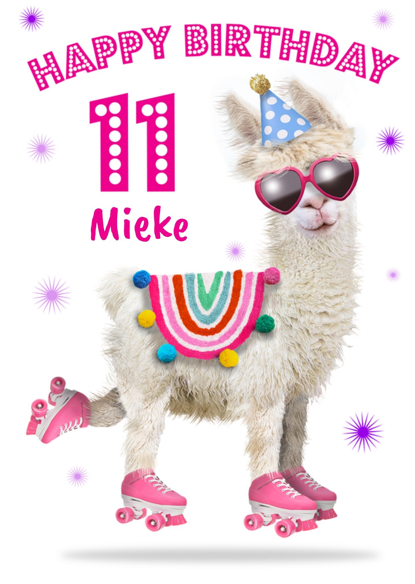 Verjaardagskaart 11e verjaardag Kaart Emma Proctor