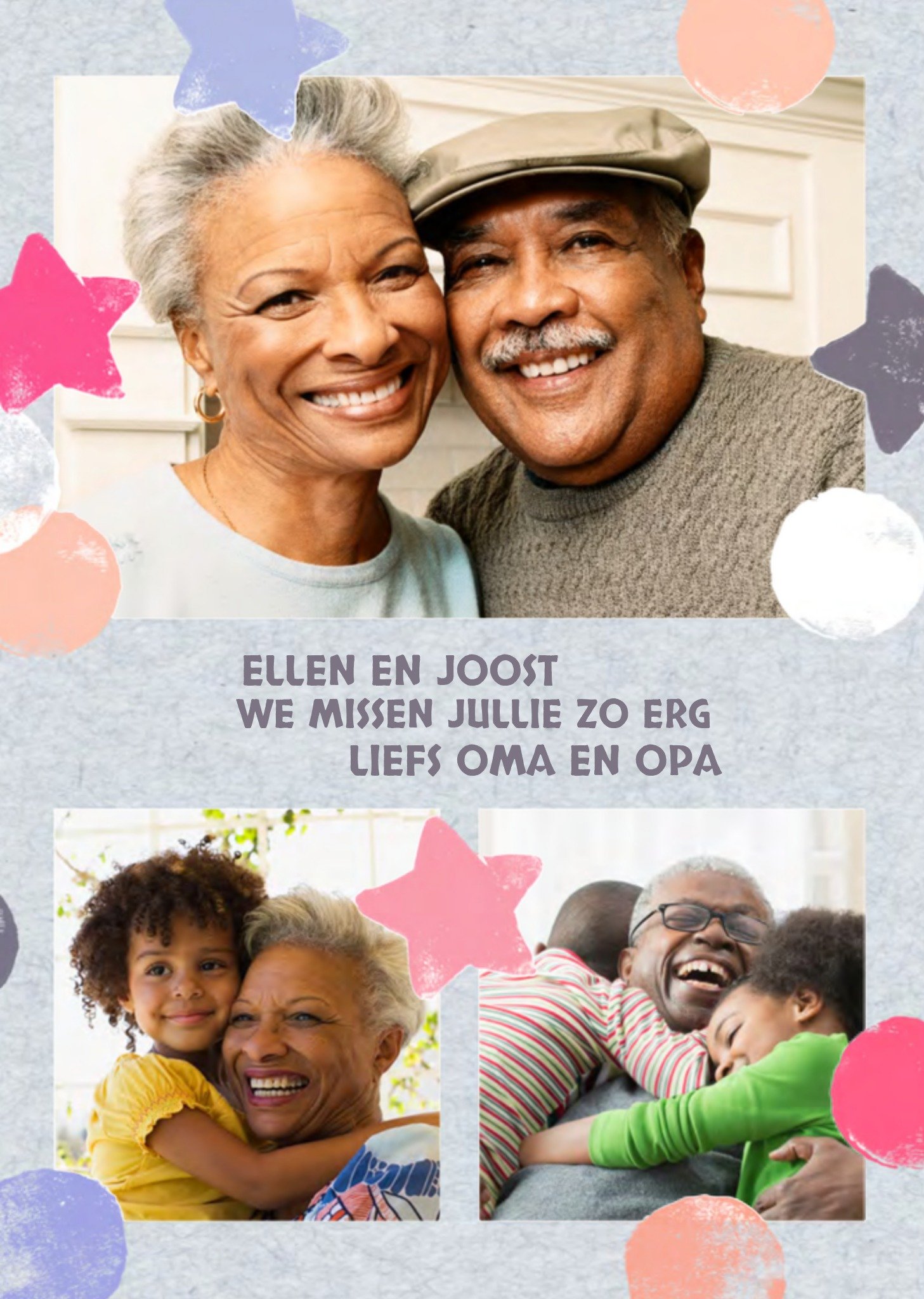 Greetz Denken aan kaart we missen jullie Standard Card