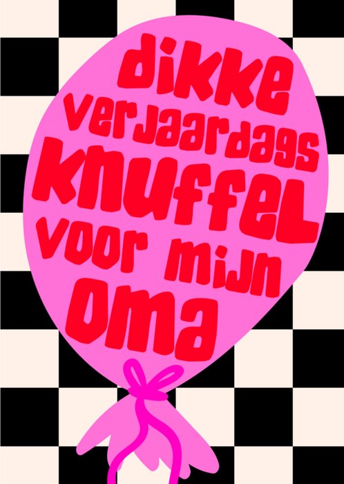 Greetz | Verjaardagskaart | Dikke knuffel | Oma