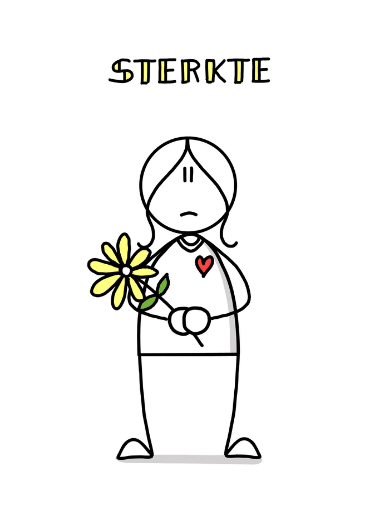 Sterkte kaart illustratie Kaart YH Tekent