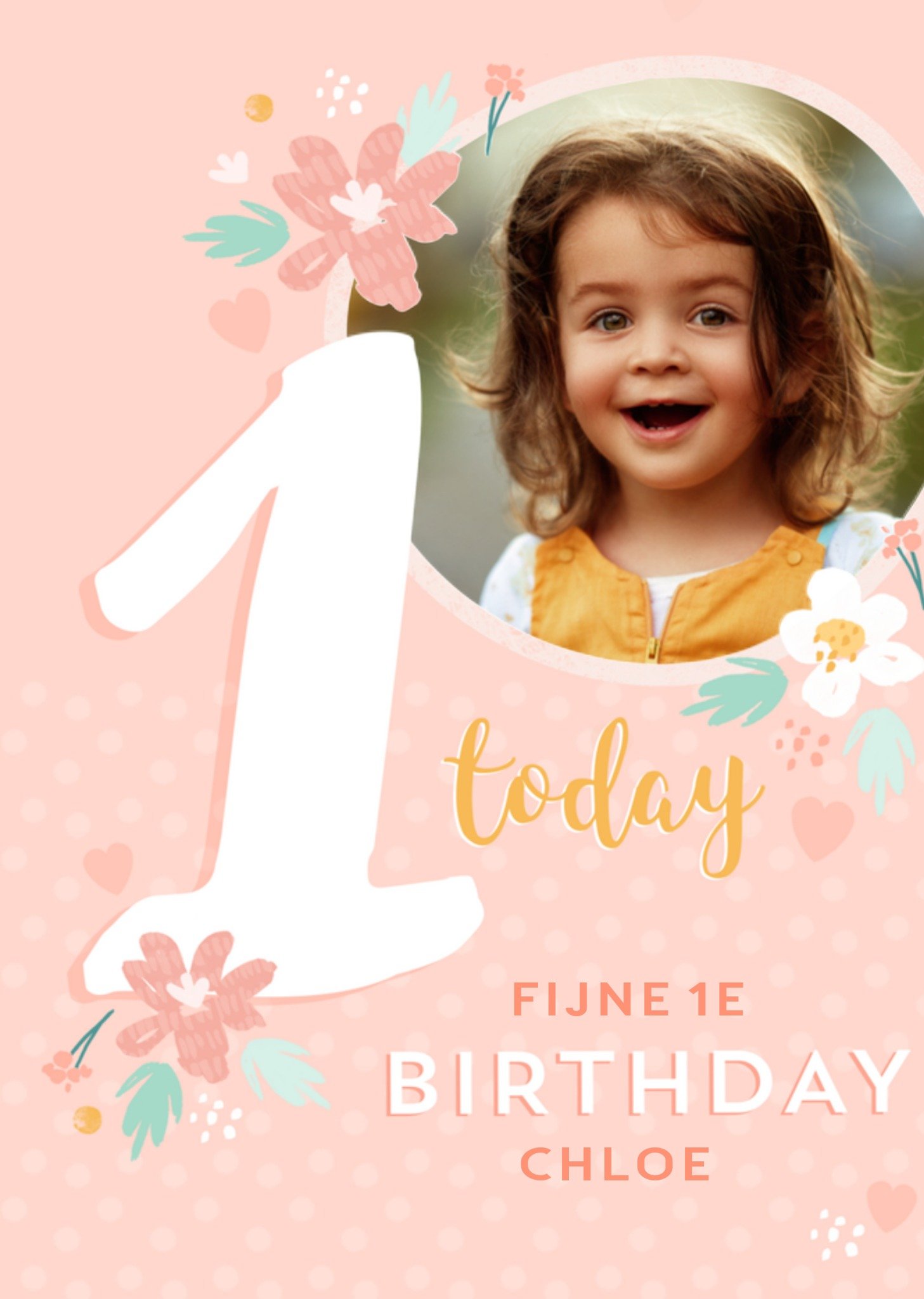 Verjaardagskaart foto naam Kaart Studio Sundae