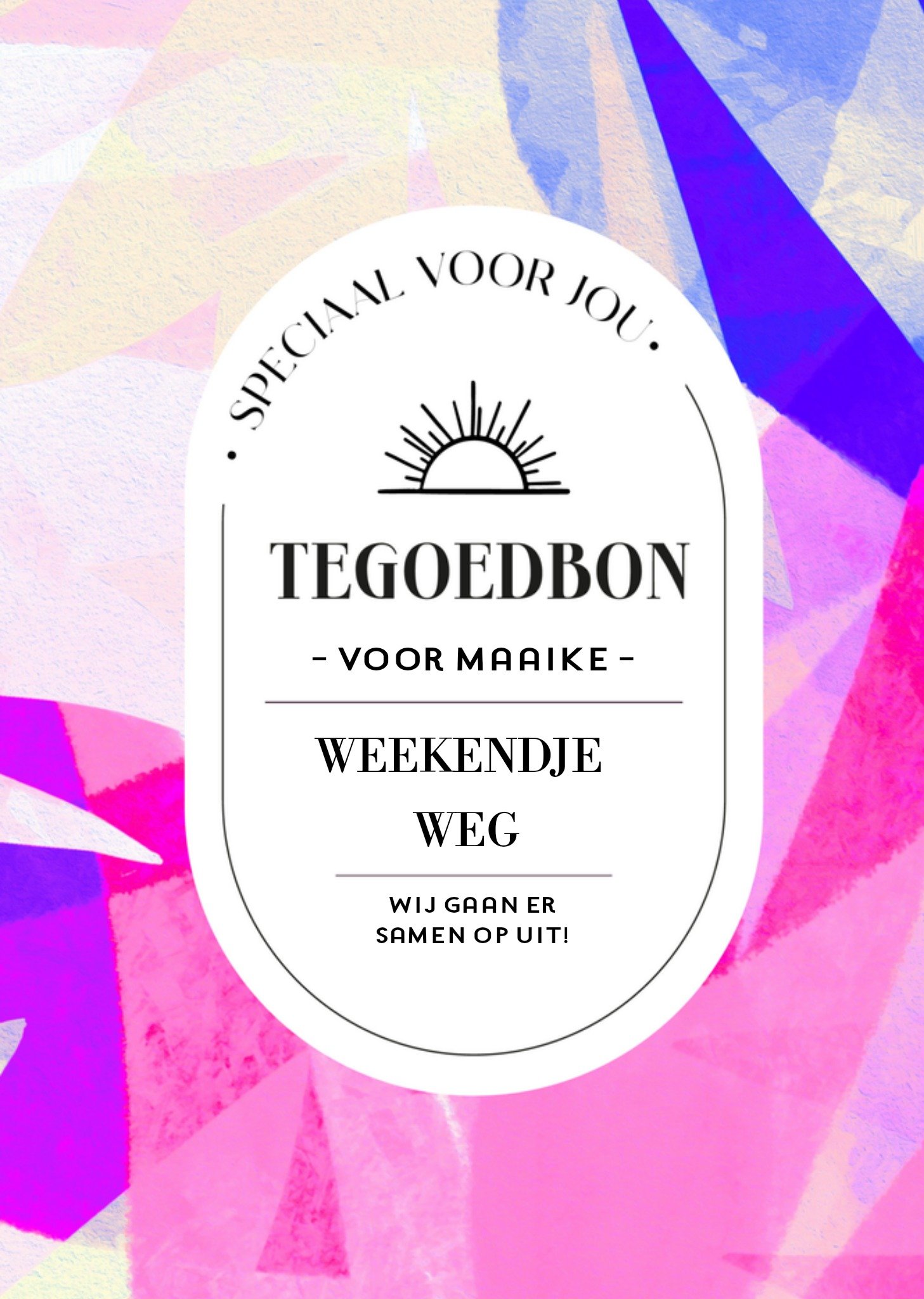 Greetz Verjaardagskaart met naam tegoedbon Standard Card