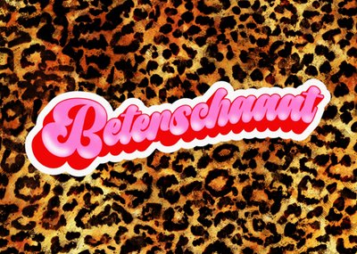 Fred van Leer | Beterschapskaart | panterprint