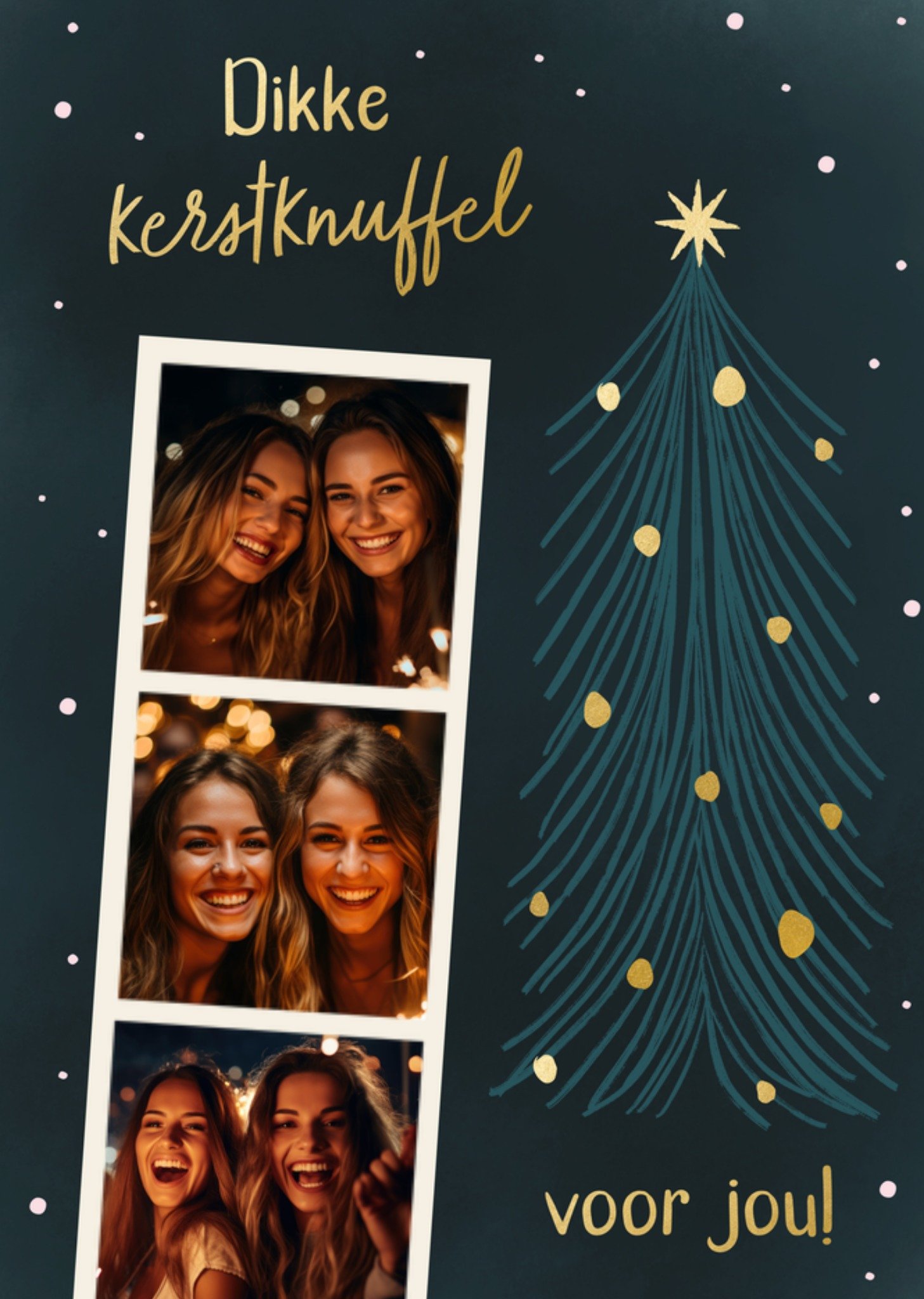 Greetz Kerstkaart Dikke kerstknuffel Standard Card