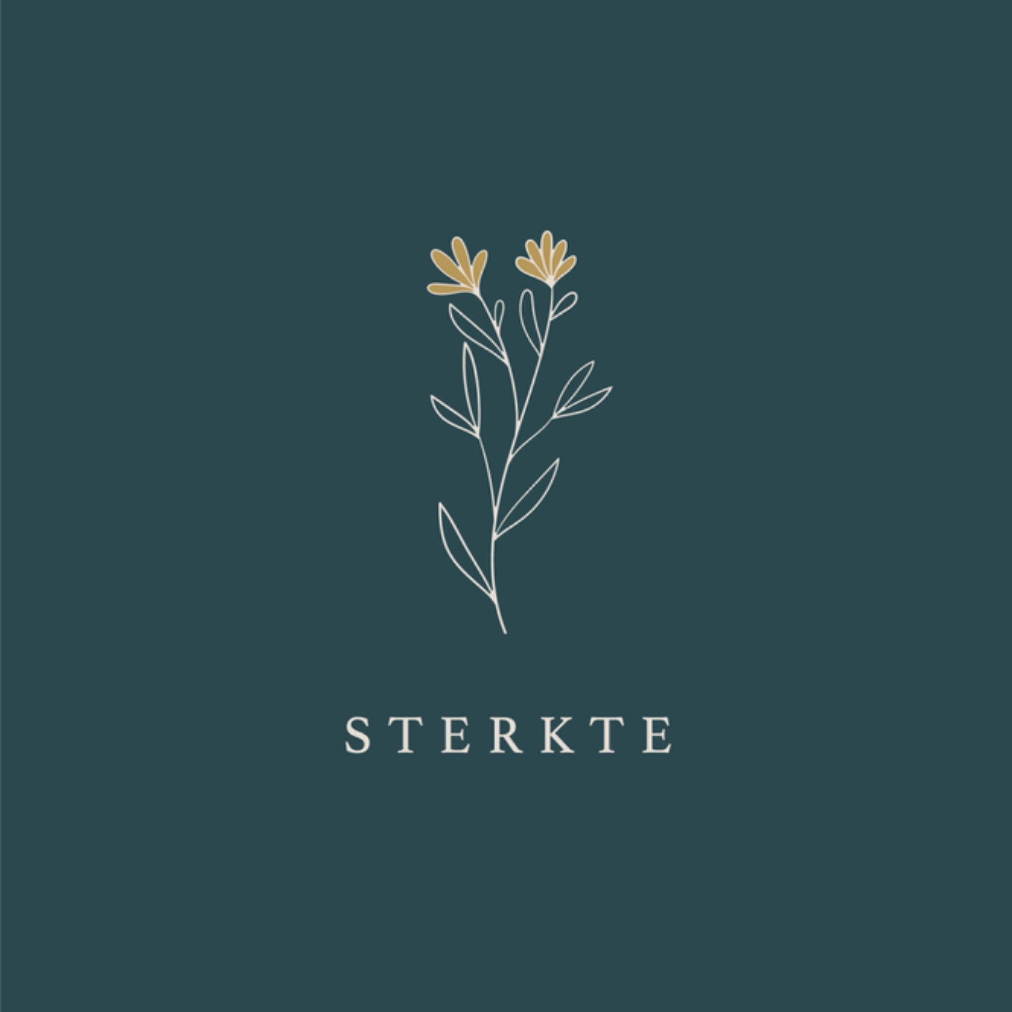 Papercute Sterkte kaart bloem Vierkant