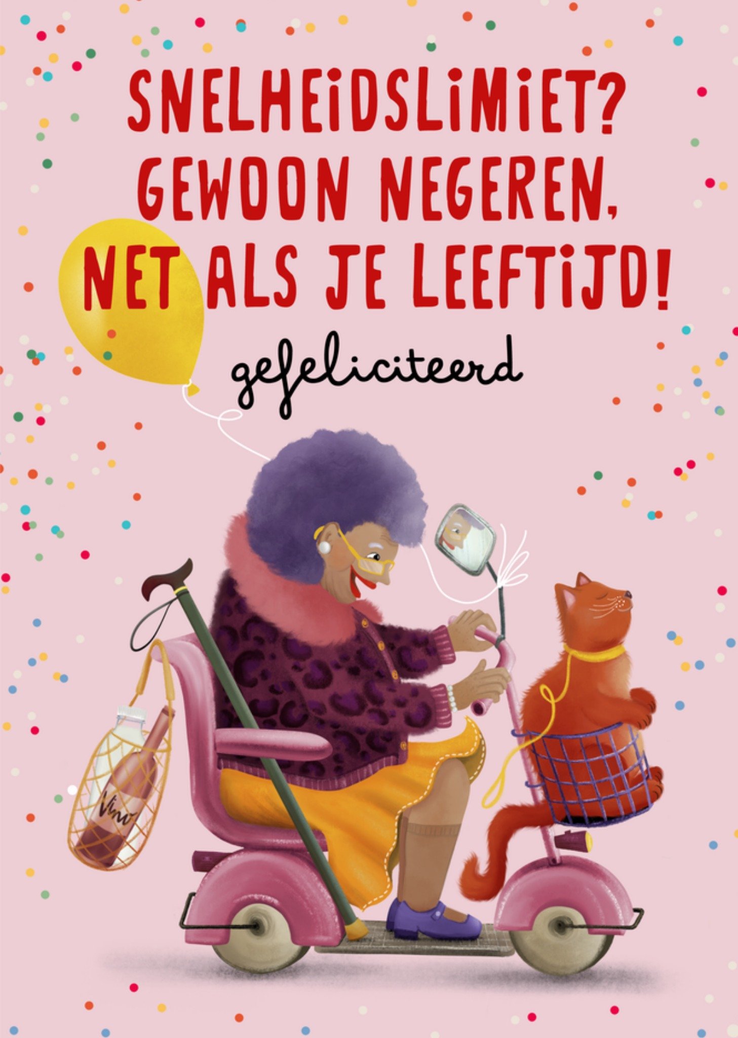 Patricia Hooning Verjaardagskaart Snelheidslimiet? Grappig Kaart Fishuals