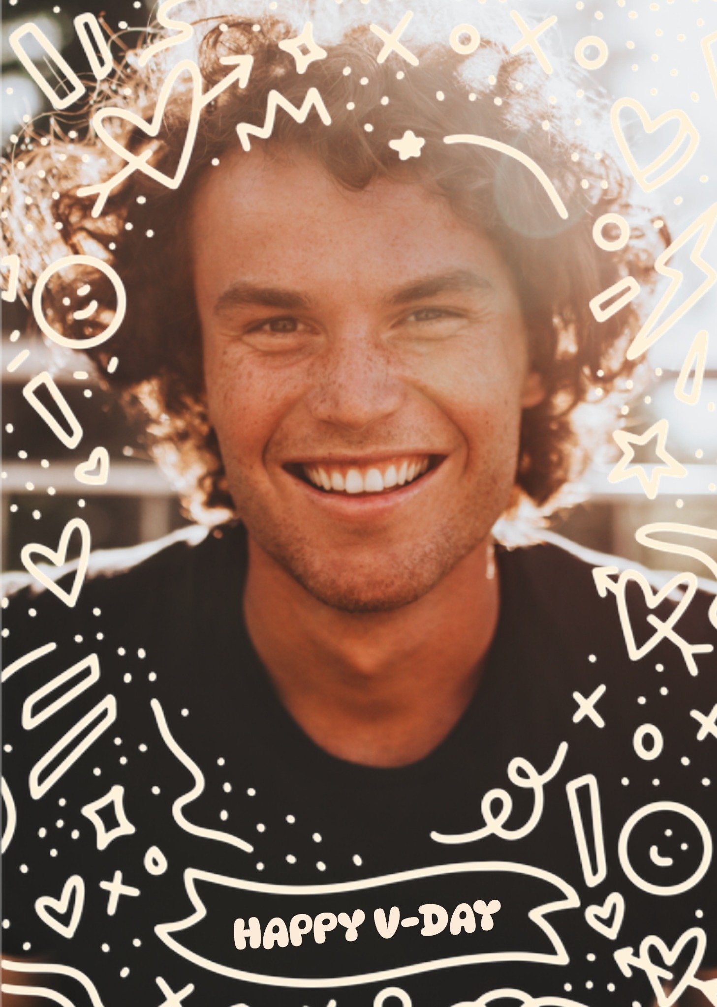 Valentijnskaart Happy V-Day Kaart Greetz