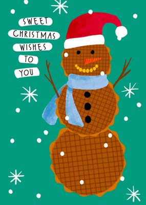 Greetz | Kerstkaart | Stroopwafel | Sweet Christmas wishes
