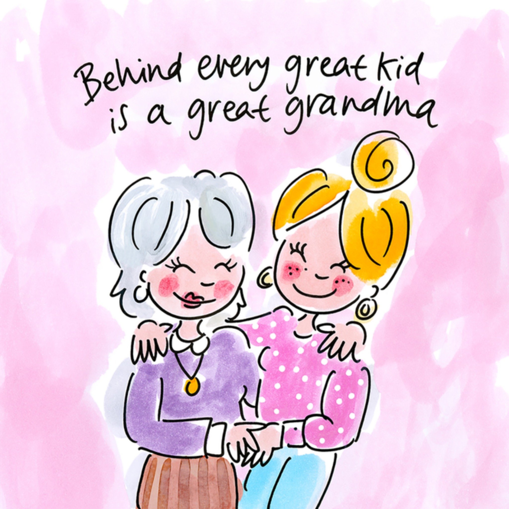 Moederdagkaart Oma Vierkante Kaart Blond Amsterdam