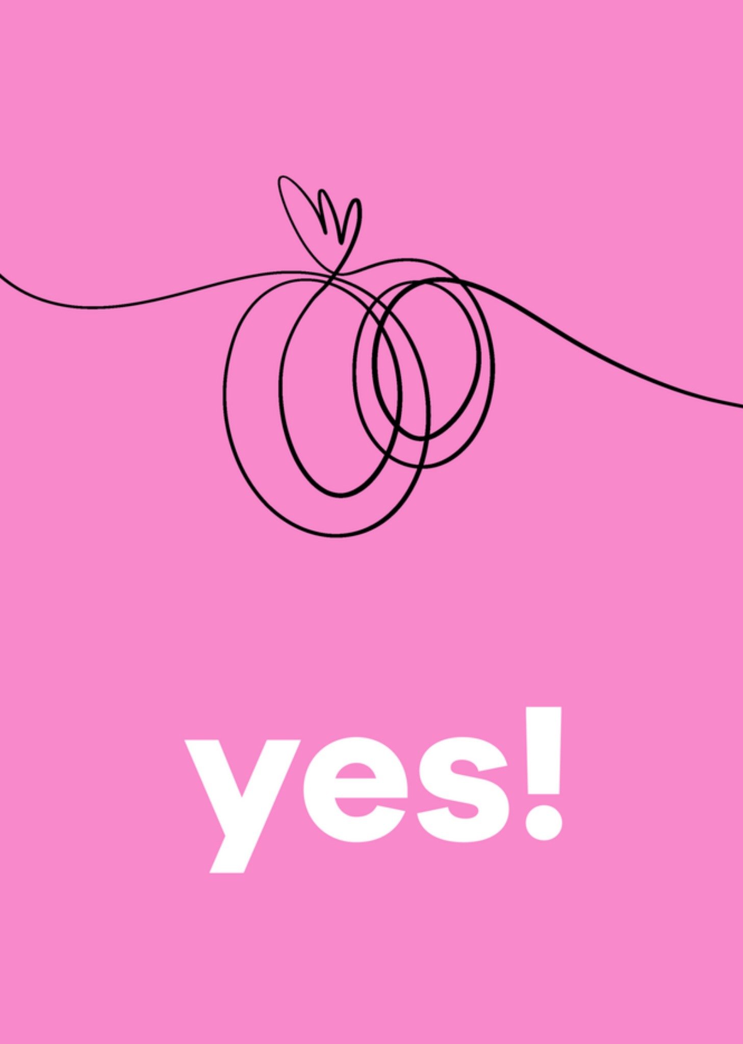 Huwelijkskaart yes! Verloofd Kaart Greetz