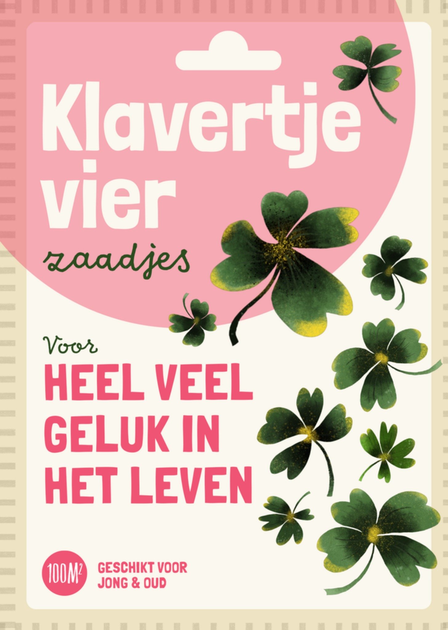 Patricia Hooning Succeskaart Klavertje Vier Zaadjes Voor Heel Veel Geluk Kaart Fishuals