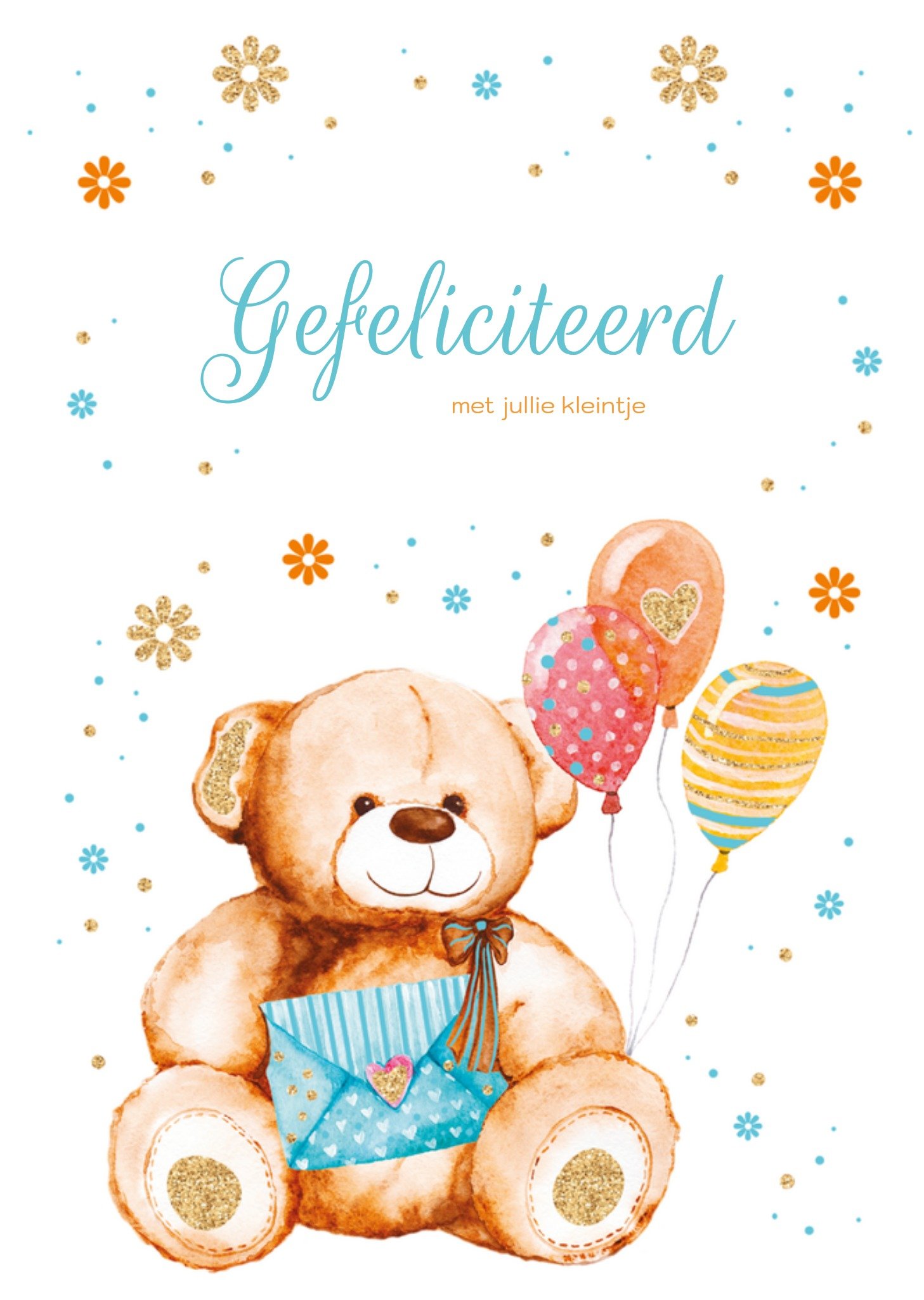 Geboortekaart Gefeliciteerd Kaart TMS