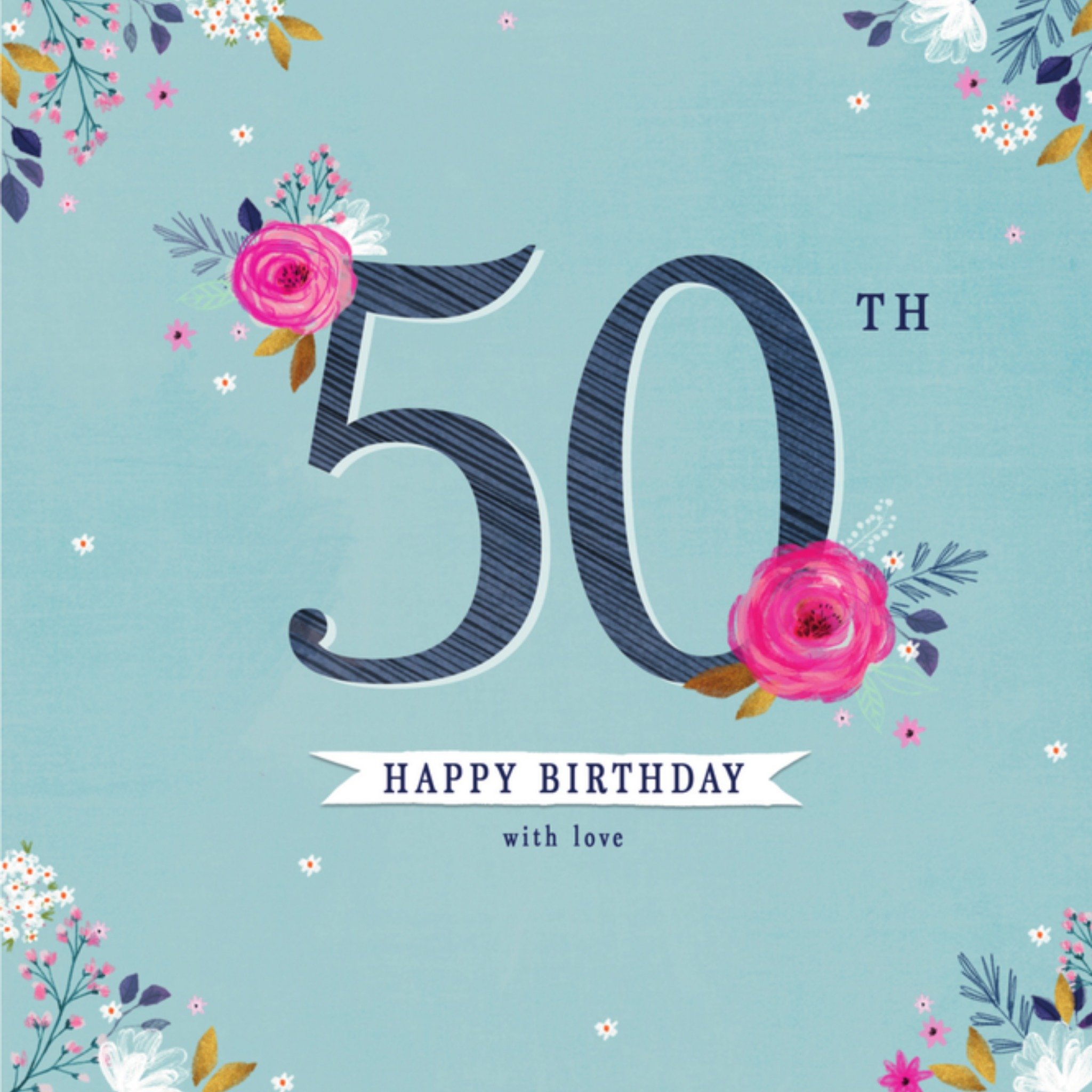 Greetz Verjaardagskaart 50 jaar Vierkant