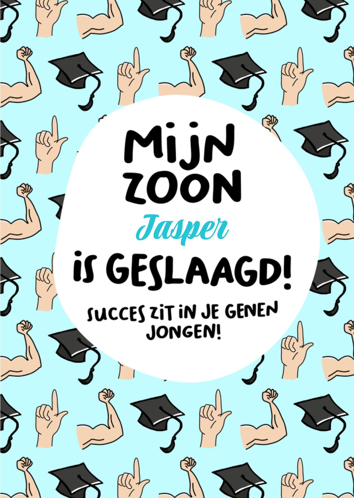 Geslaagdkaart Zoon Kaart Liefs Jansje