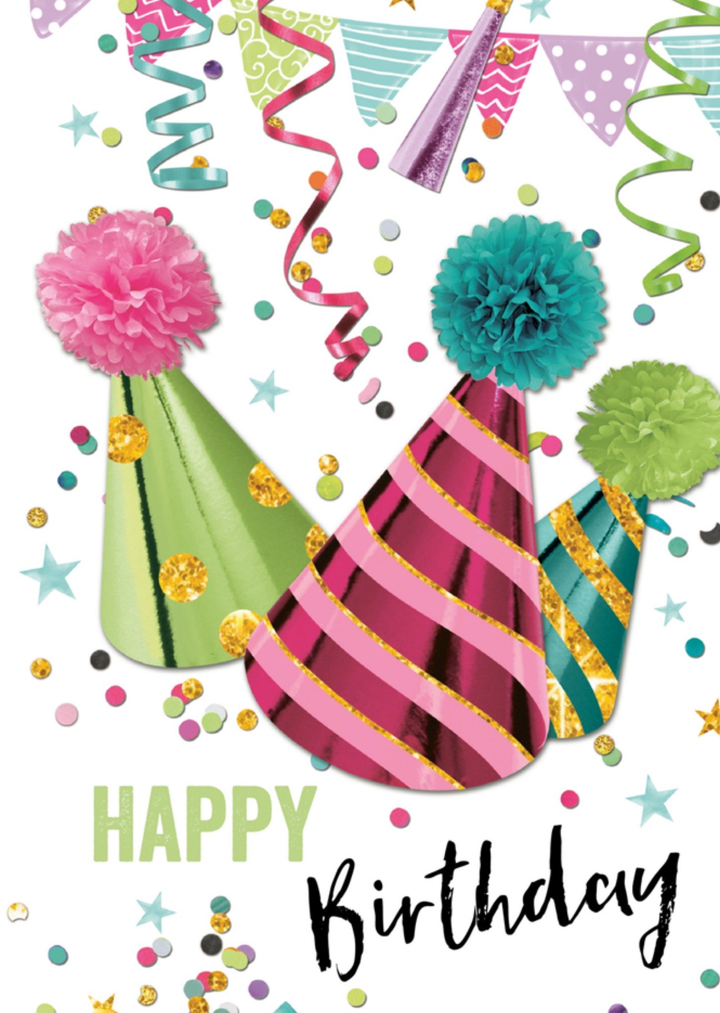 Verjaardagskaart Feestmuts Kaart TMS