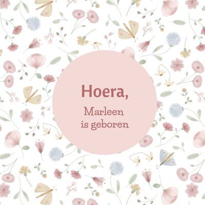 Little Dutch | Geboortekaart | Bloemen