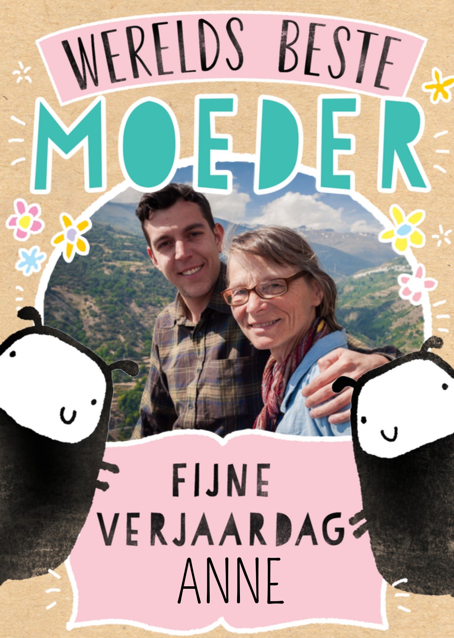 Verjaardagskaart fotokaart Kaart Jerry Tapscott