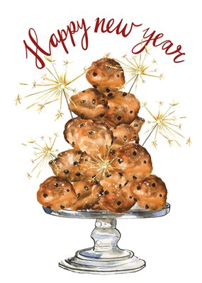 Marie Bodie | Nieuwjaarskaart | Happy new year