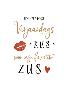 Tsjip | Verjaardagskaart | Voor mijn favoriete zus