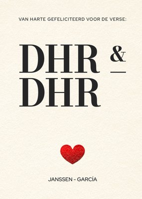 Bright Spot | Huwelijkskaart | Gefeliciteerd voor de verse dhr en dhr | Aanpasbare tekst