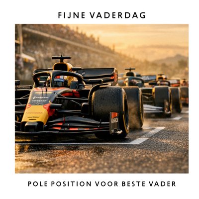 Greetz | Vaderdagkaart | Pole Position | Met Raceauto En Aanpasbare Tekst