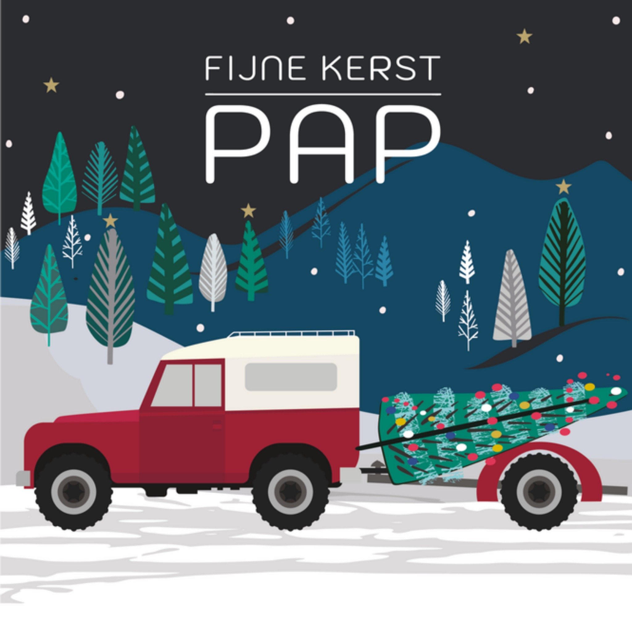 Kerstkaart Pap TMS
