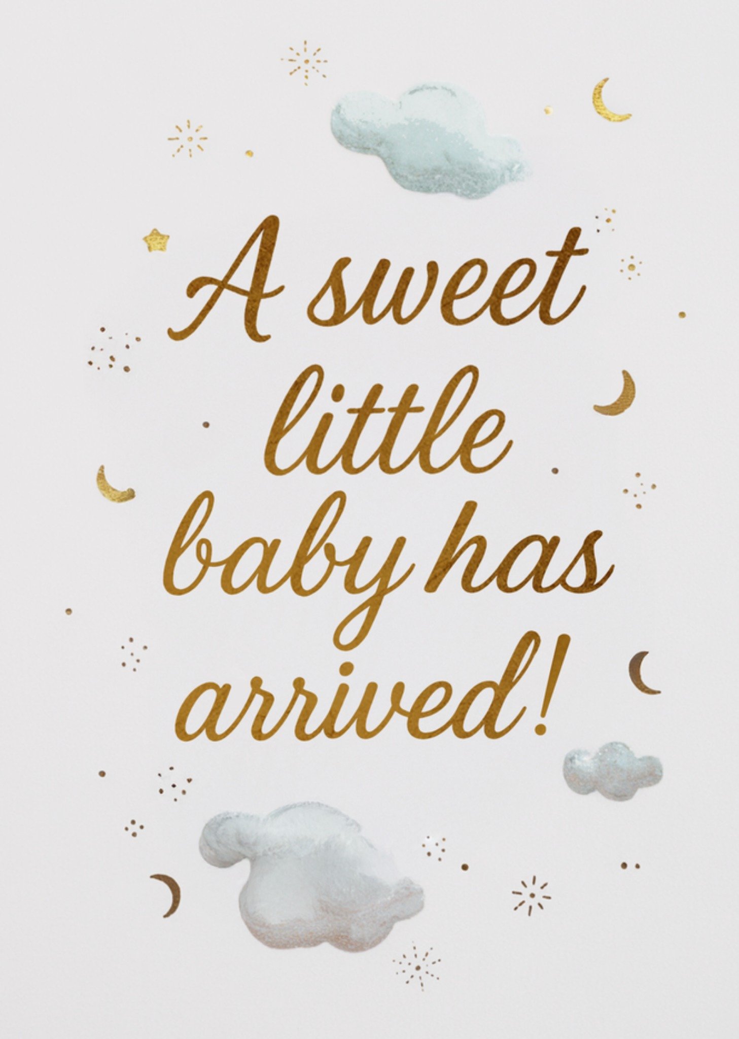 Geboortekaart A Sweet Little Baby Has Arrived Kaart Greetz